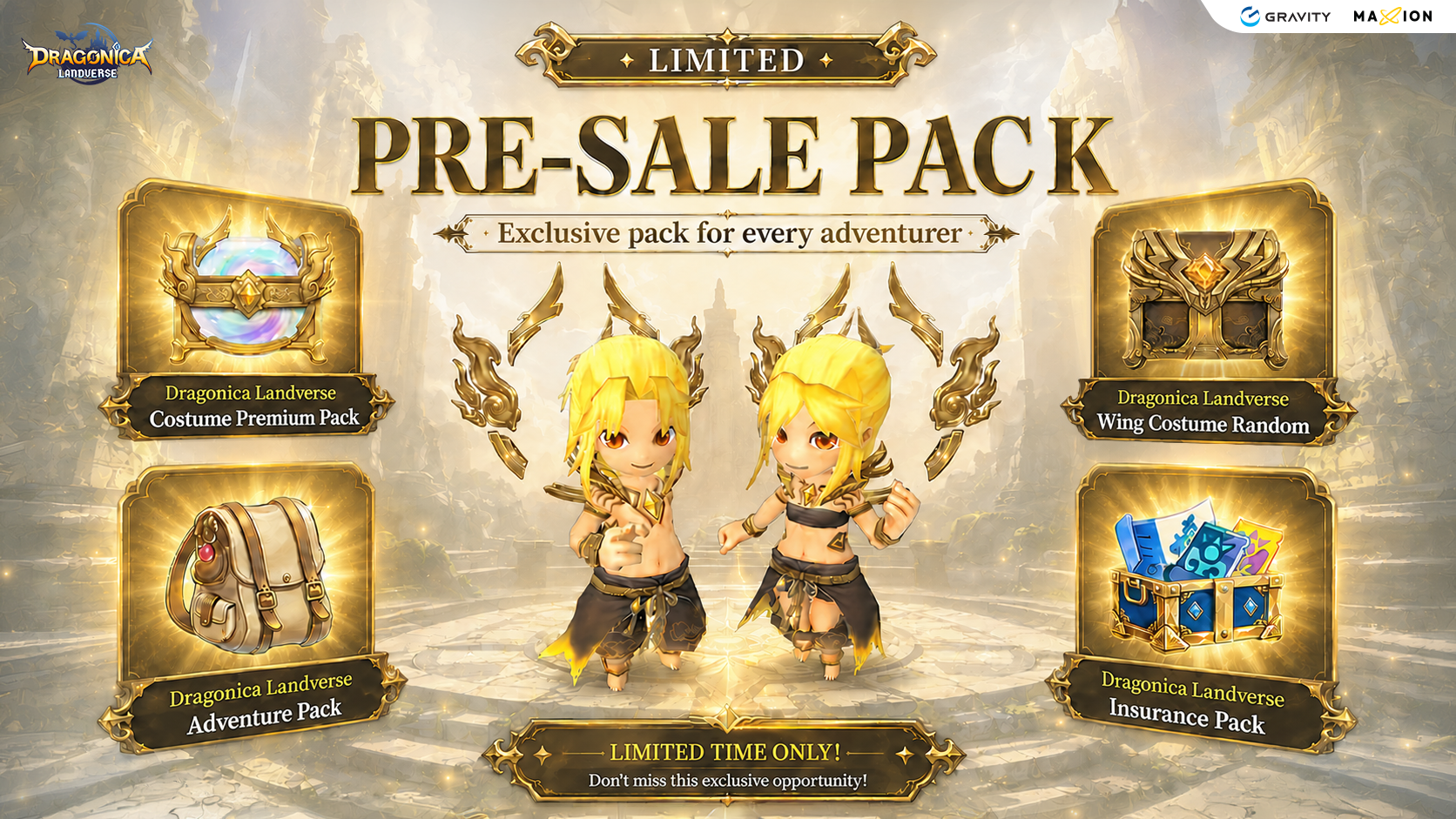 🔥 รายละเอียด Pre-Sale Packs! ครอบครองไอเทม Limited สุดพิเศษใน Dragonica Landverse
