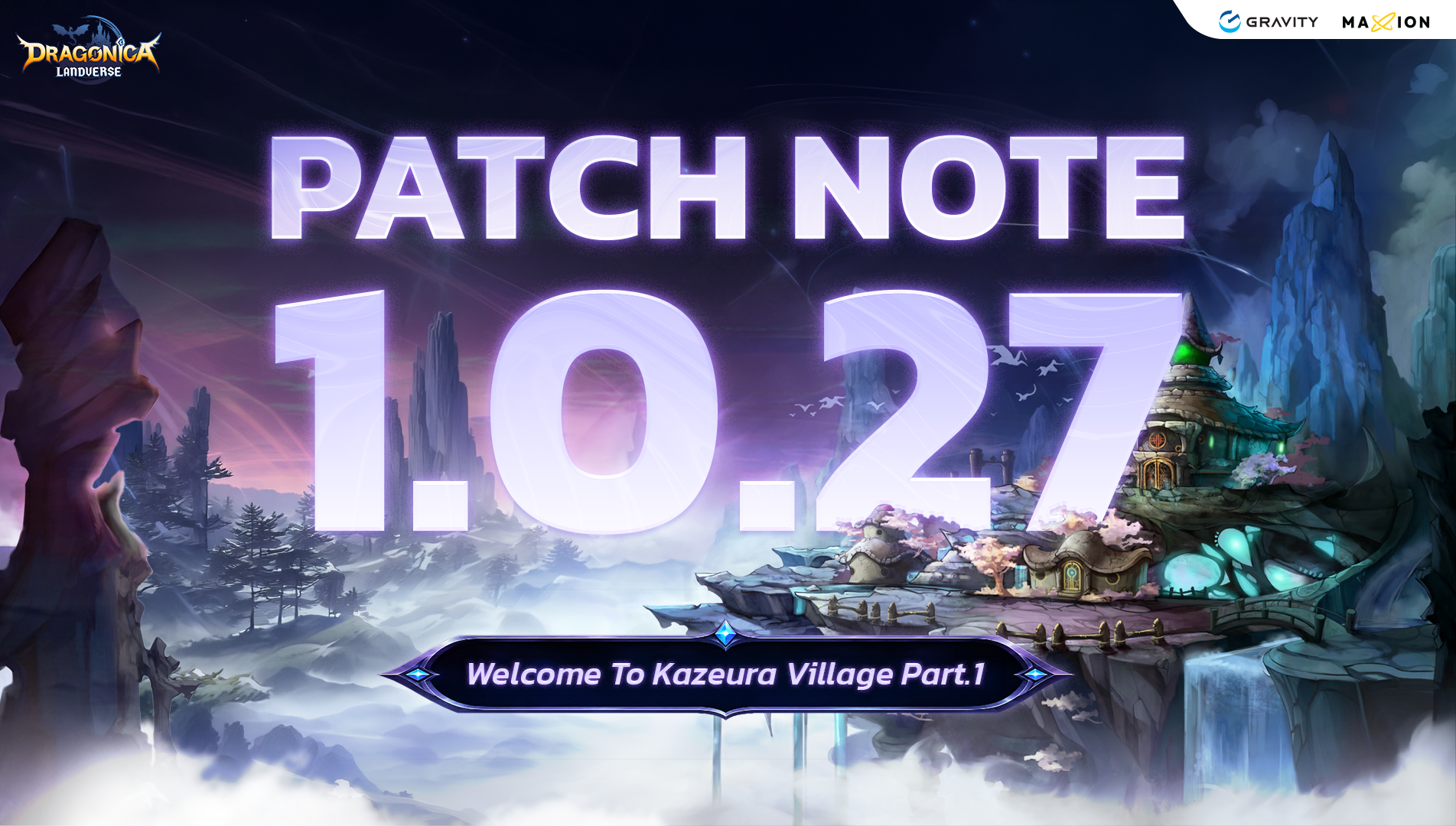 Patch Note Update 1.0.27 Kazeura Village Part.1 The Dark & Nature Elemental Boss